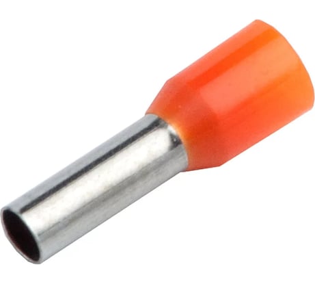 Наконечник-гильза General Lighting Systems НГИ1 GNGI-E-0,5-8-50 Оранжевый, 50 штук 476248