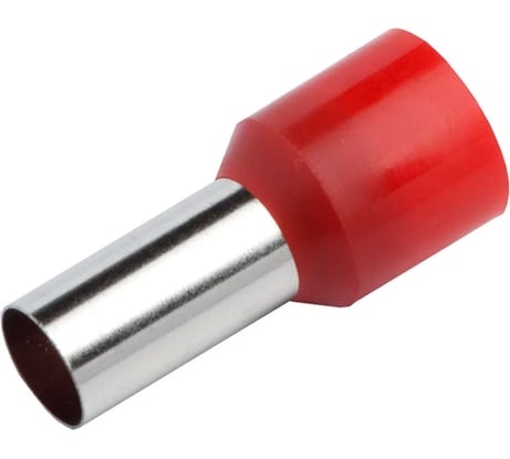 Наконечник-гильза General Lighting Systems НГИ1 GNGI-E-1,5-8-50 Темно-красный, 50 штук 476252