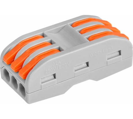 Клемма соединительная проходная ЮПИТЕР СК-223 (2.5 мм2) (50 шт) JP7201-17