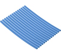 Термоусадочная трубка TDM ELECTRIC клеевая, набор Моноцвет, синий 2,4/0,8 SQ0548-2702