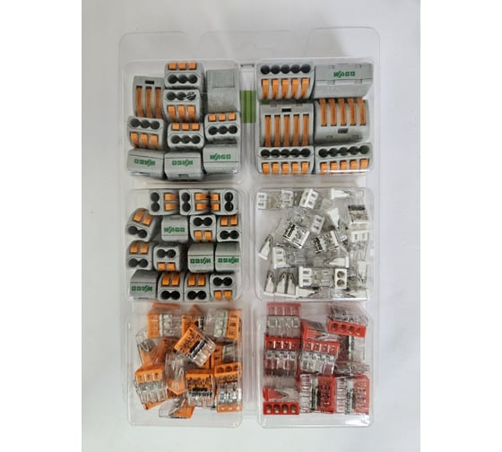 КлеммаНабор №3 WAGO (222-412, 222-413, 222-415, 2273-242, 2273-243, 2273-244) 106 шт. 42556 WAGO.Набор №3 1