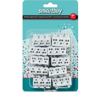 Клемма пружинная соединительная Smartbuy КСП3-L+N, 16A, с монтажными ножками 10 шт. SBE-sc-3-rp