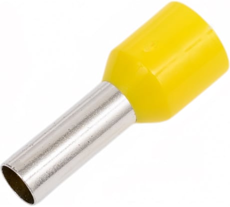 Наконечник штыревой втулочный изолированный КВТ НШВИ 6.0-10 (100шт./уп.) 92306