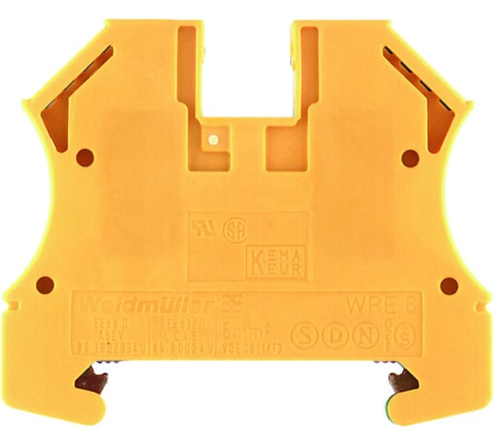 Клемма заземления Weidmuller WPE 6 1010200000 1