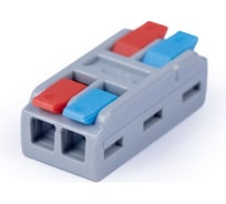 Клемма соединительная универсальная проходная Cabeus 2 полюса, с рычагом, 0,08-4,0, 1 шт. MX-2