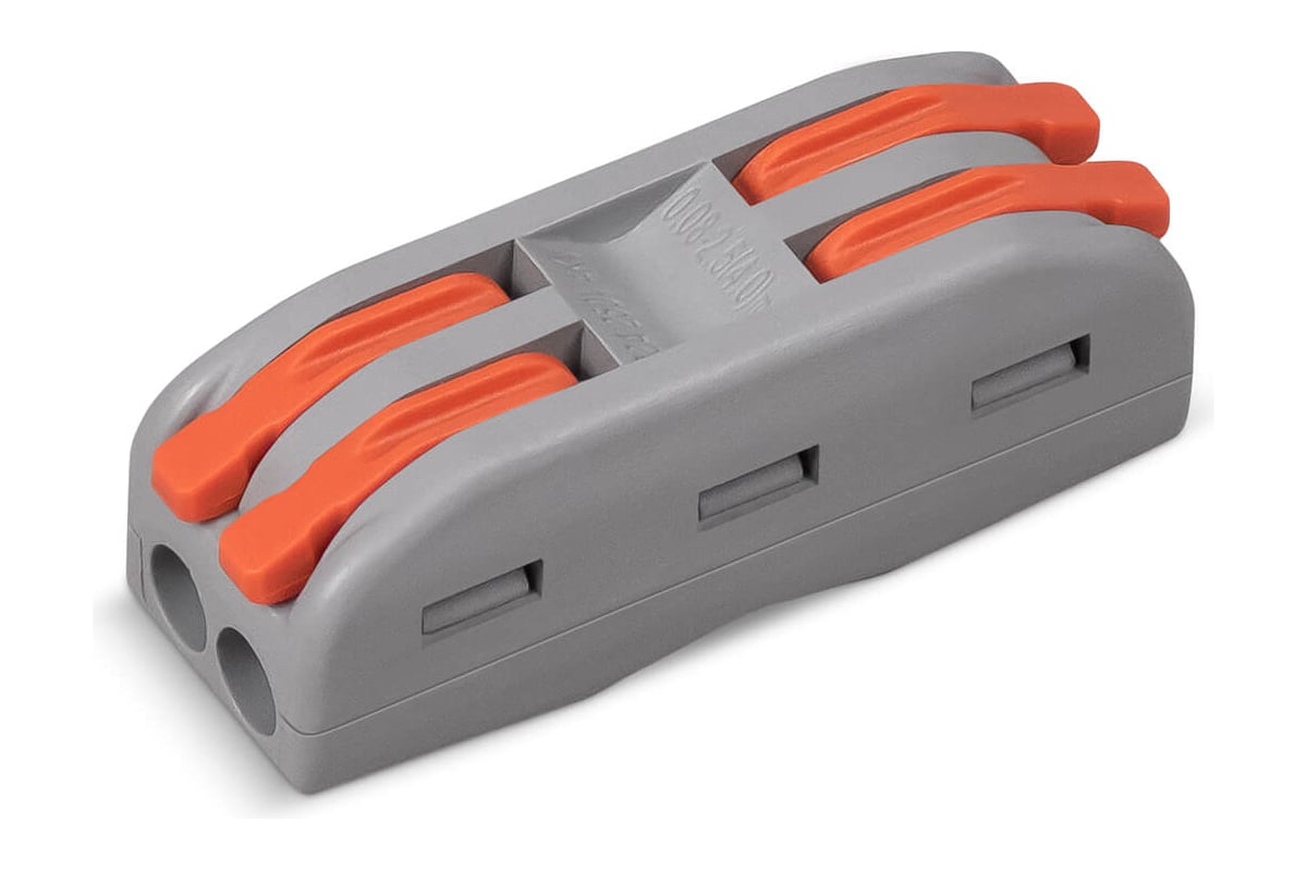 Клемма соединительная универсальная проходная Cabeus 2 полюса, с ...