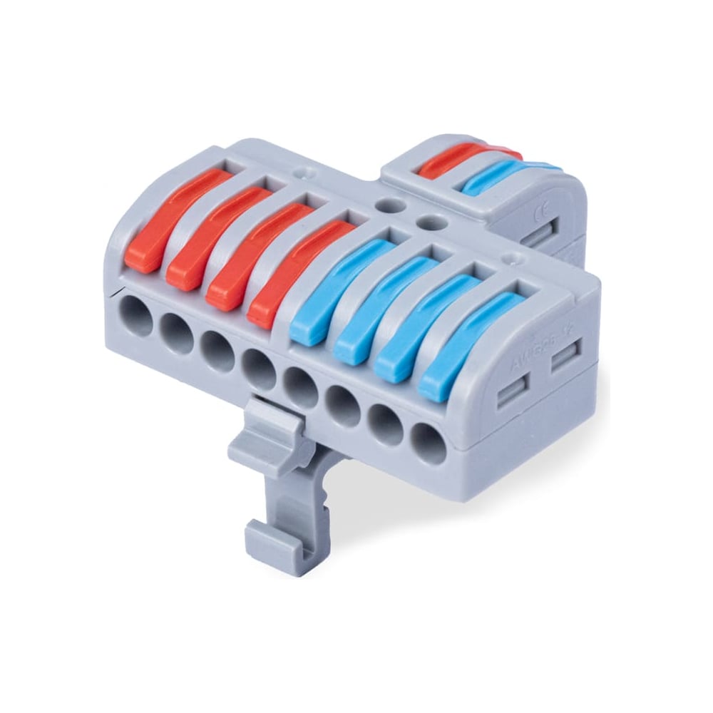 Клемма соединительная универсальная проходная Cabeus 2-8 полюса, с ...