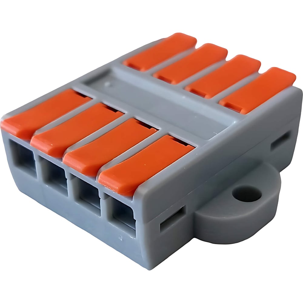 Клемма соединительная универсальная проходная Cabeus 4 полюса, с ...