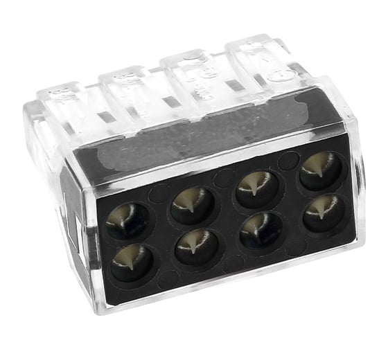 Строительно-монтажная клемма EKF PROxima СМК 773-108 8 отверстий, 1,0-2,5мм2, 4шт plc-smk-108r