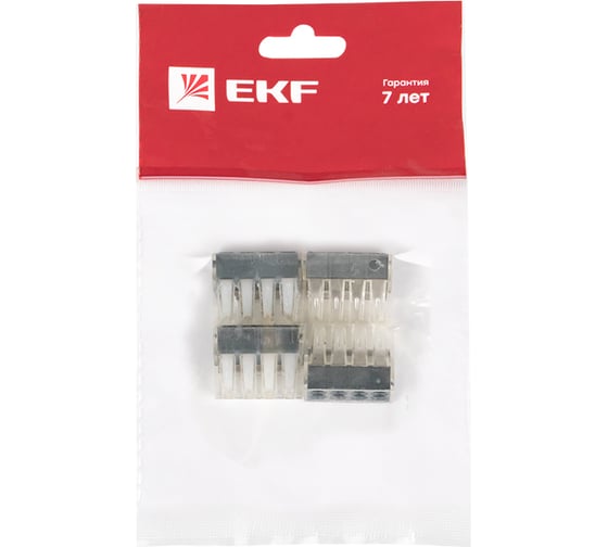 Строительно-монтажная клемма EKF PROxima СМК 773-108 8 отверстий, 1,0-2,5мм2, 4шт plc-smk-108r