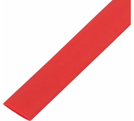 Термоусаживаемая трубка EKF PROxima ТУТ нг 12/6, красная, в отрезках, по 1м (50 м.) tut-12-r-1m