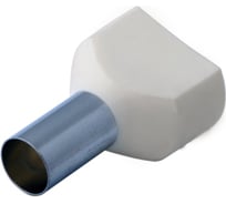 Штыревой втулочный изолированный наконечник REXANT F-14мм 2х16мм2 16-14/НГи2 слоновая кость 100 шт 08-2813