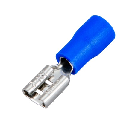 Плоская клемма REXANT изолированная гнездо 5.6 мм 1.5-2.5 мм2 /РПИм 2-5 100 шт 08-0432