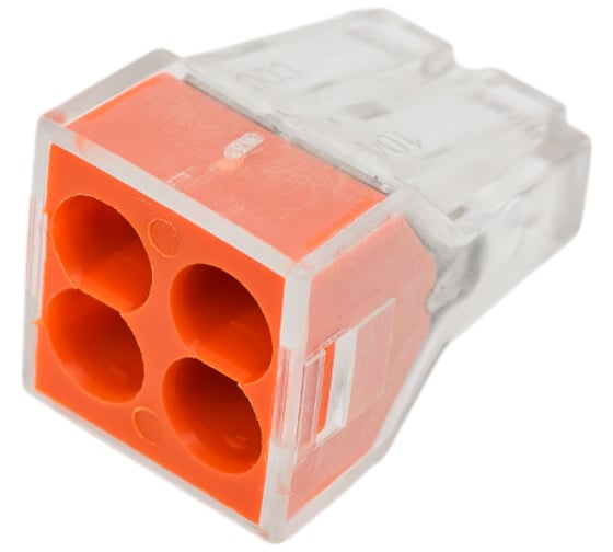 Клемма соединительная Cabeus 4-х проводная 2,5-4,0 (10шт) (WAGO 773-604) PCT-104