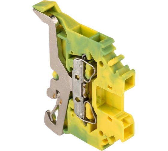 Самозажимная клеммная колодка EKF PROxima JXB-S-2.5 24А, земля plc-jxb-s-2.5pe