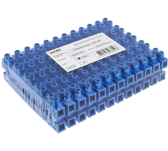 Клеммная колодка EKF 10А, полистирол, синяя, PROxima plc-KK-10-10-ps-s