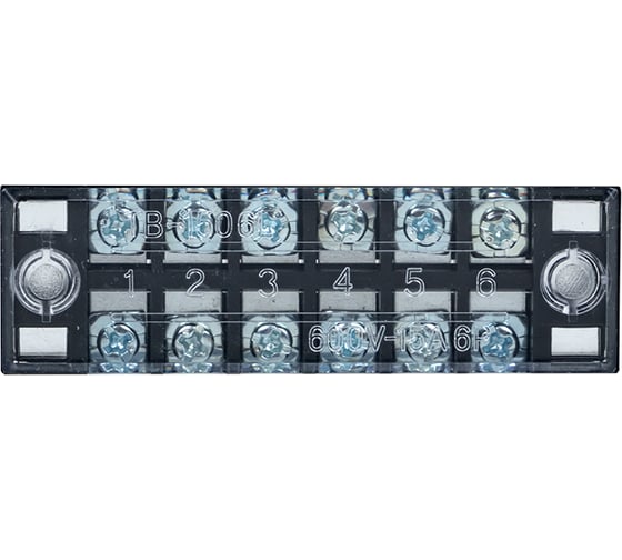 Клеммный терминал EKF до 1,5 мм2 15A 6 клеммных пар 100 шт. PROxima tb-1506