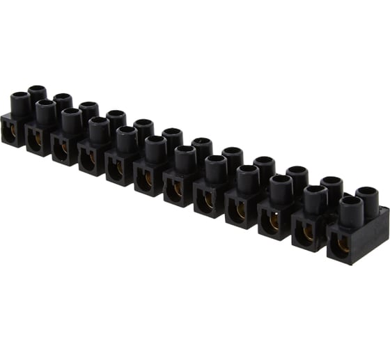 Клеммная колодка EKF PROxima, 16А, полистирол, черная plc-KK-12-16-ps-b