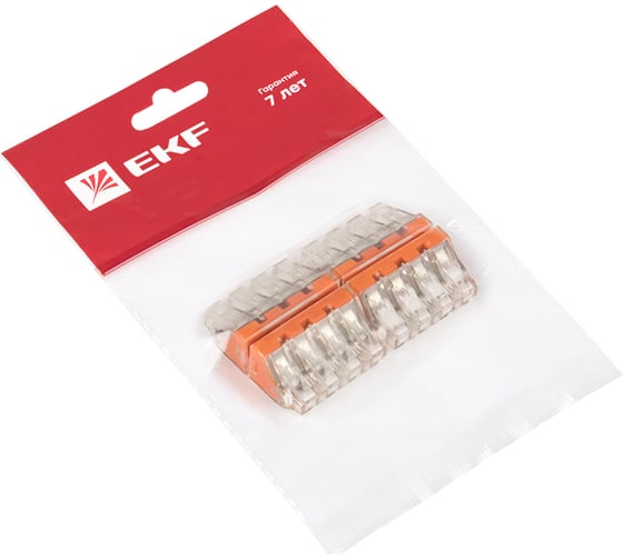 Клемма EKF СМК PROxima 773-174, 4 отверстия, 2.5-6.0мм2 4шт plc-smk-773-174r