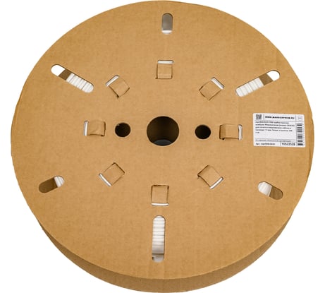 Трубка МАРКЕРПРОМ ПВХ, круглая кембрик (аналог IB3020), для печати и маркировки кабеля и провода диаметром меньше 3 мм, белая, в рулоне 200 п.м mpr06ib3020