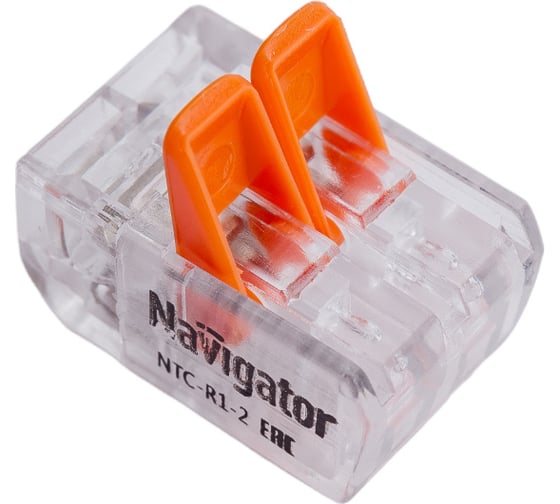 Монтажные клеммы Navigator NTC-R1-2-50 50шт/упаковка 61682