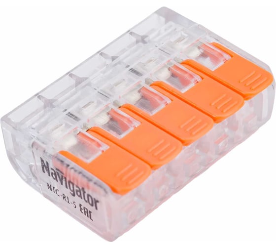 Монтажные клеммы Navigator NTC-R1-5-50 50шт/упаковка 61684