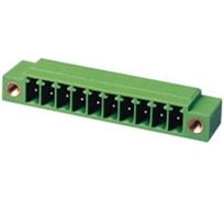 Клеммник Dinkle 6 контактов "вилка" шаг 3.50 мм (с бок. резьб. отв.), пр. угол на пл. ECH350RM-06P Т02153197