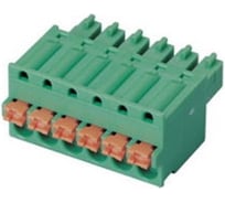 Клеммник Dinkle 3 контакта "гнездо" шаг 3.81 мм, пружин. ESC381V-03P Т02164081