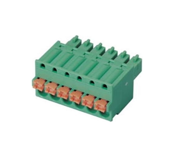 Клеммник Dinkle 3 контакта "гнездо" шаг 3.81 мм, пружин. ESC381V-03P Т02164081