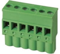 Клеммник Dinkle 3 контакта "гнездо" шаг 5.00 мм (с боковым подключением пров.) 5ESDPL-03P Т02153390