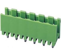 Клеммник Dinkle 6 контактов "вилка" шаг 5.08 мм откр., вертик. на пл. 2EHDV-06P Т02150506