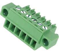 Клеммник Dinkle 6 контактов "гнездо" шаг 3.50 мм (с фикс. винт.) EC350VM-06P Т02153169