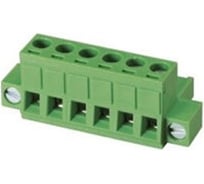 Клеммник Dinkle 3 контакта "гнездо" шаг 5.00 мм (с боковой фиксацией винт.) 5ESDVM-03P Т02152955