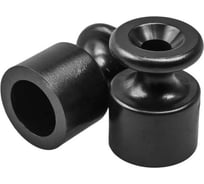 Изолятор для наружного монтажа Bironi R, пластик черный (300 шт/уп) R1-551-23-300