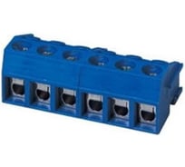 Клеммник Dinkle 3 контакта шаг 5.00 мм, на штыри EDH130F-xxP (синий) ED130F-03P Т02150456