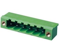 Клеммник Dinkle 4 контакта "вилка" шаг 5.00 мм (с бок. резьб. отв.), пр. уг. на пл. 5EHDRM-04P Т02152980
