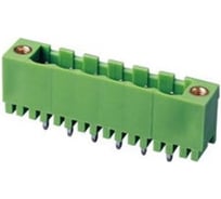 Клеммник Dinkle 4 контакта "вилка" шаг 5.08 мм (с бок. резьб. отв.), вертик. на пл. 2EHDVM-04P Т02153024