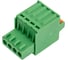 Клеммник Dinkle 4 контакта "гнездо" шаг 2.50 мм, пружин. ESC250V-04P Т02164028 5