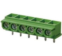 Клеммник 2 контактный Dinkle шаг 5.00 мм, пр. угол на плату ED500R-02P Т02150443