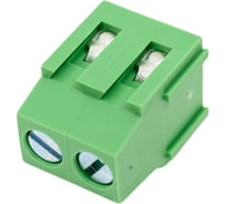 Клеммник 2 контактный Dinkle шаг 5.08 мм, вертикальный на плату (H = 13.8 мм) EK508V-02P Т02150445