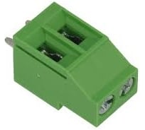 Клеммник 2 контактный Dinkle шаг 5.00 мм, вертикальный на плату (H = 18.0 мм) EHK5V-02P Т02235636