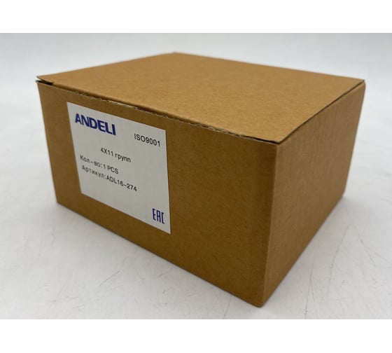 Шина "N" нулевая ANDELI на DIN-рейку в корпусе 4x11 групп ADL16-274