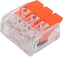 Клемма truEnergy 3 - контакта с 1 коммутируемой линией комплект 25шт под кабель 0,14–4мм 32A MAX450V 23544