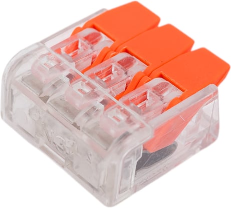 Клемма truEnergy 3 - контакта с 1 коммутируемой линией комплект 25шт под кабель 0,14–4мм 32A MAX450V 23544