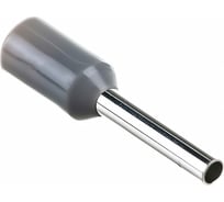 Наконечник штыревой втулочный изолированный KLR KTE 0.75-8V 0.75мм2/L=8мм/Серый 500 шт 100758V