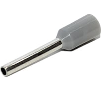 Штыревой втулочный изолированный наконечник KLR KTE 0.75-10V 0.75мм2/L=10мм/Серый 107510V