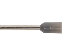 Штыревой втулочный изолированный наконечник KLR KTE 0.75-12V 0.75мм2/L=12мм/Серый 107512V