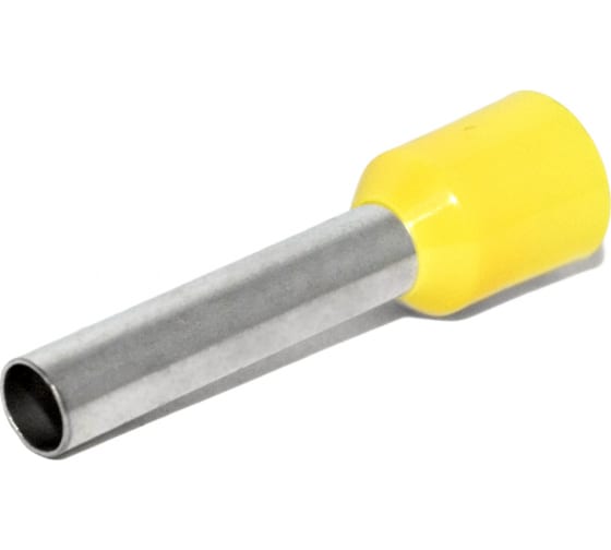 Штыревой втулочный изолированный наконечник KLR KTE 6-18 6mm2/L=18mm/Желтый 1060180 1