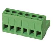 Клеммник Dinkle 2ESDV-02P 2 конт., гнездо, шаг 5.08 мм, на пров. до 2.5 кв.мм (зелен. из.) Т02150495