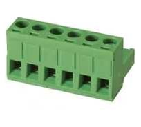 Клеммник Dinkle 5ESDV-02P 2 конт., гнездо, шаг 5.00 мм, на пров. до 2.5 кв.мм (зелен.) Т02150460
